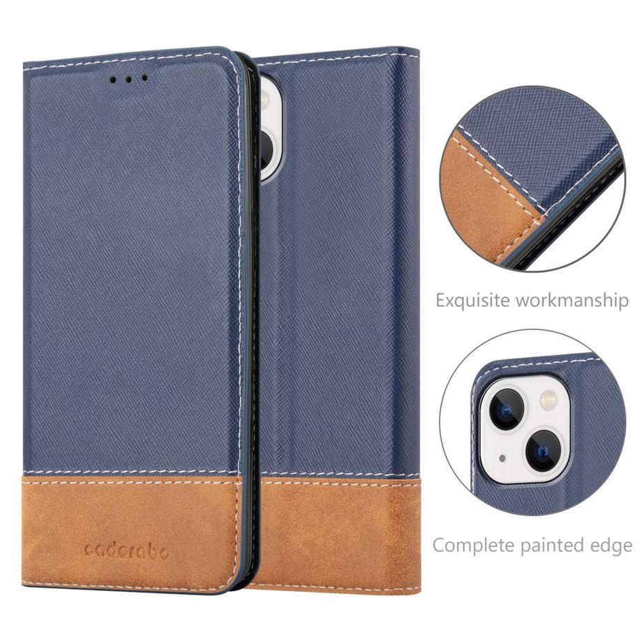 Cadorabo  Housse compatible avec Apple iPhone 14 PLUS - Coque de protection avec fermeture magnétique, fonction de support et compartiment pour carte 