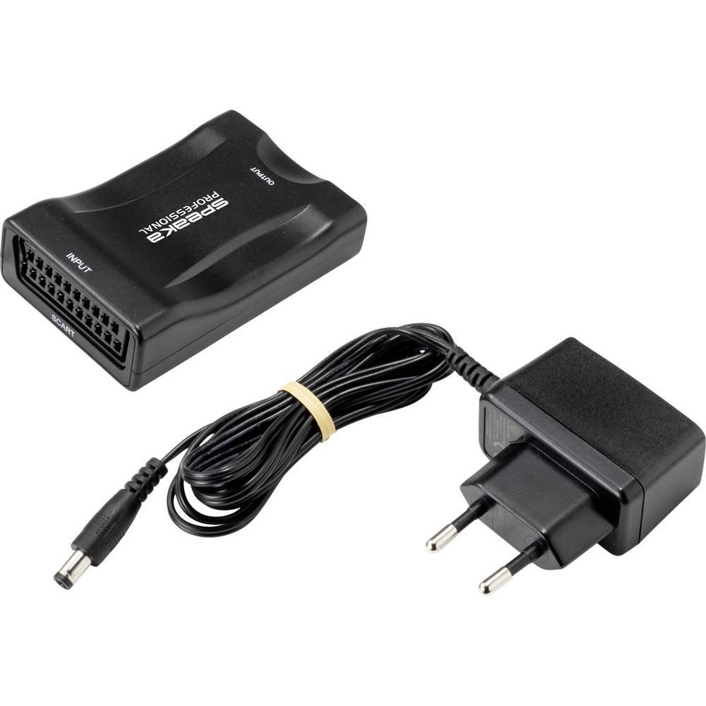 SpeaKa Professional  Speaka Professional AV SCART auf HDMI 1920 x 1080 Pixel 