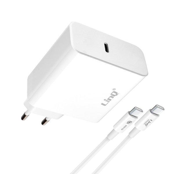 Avizar  Caricatore 65W + cavo USB-C LinQ bianco 