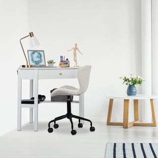 B2X Weißer Eckschreibtisch  