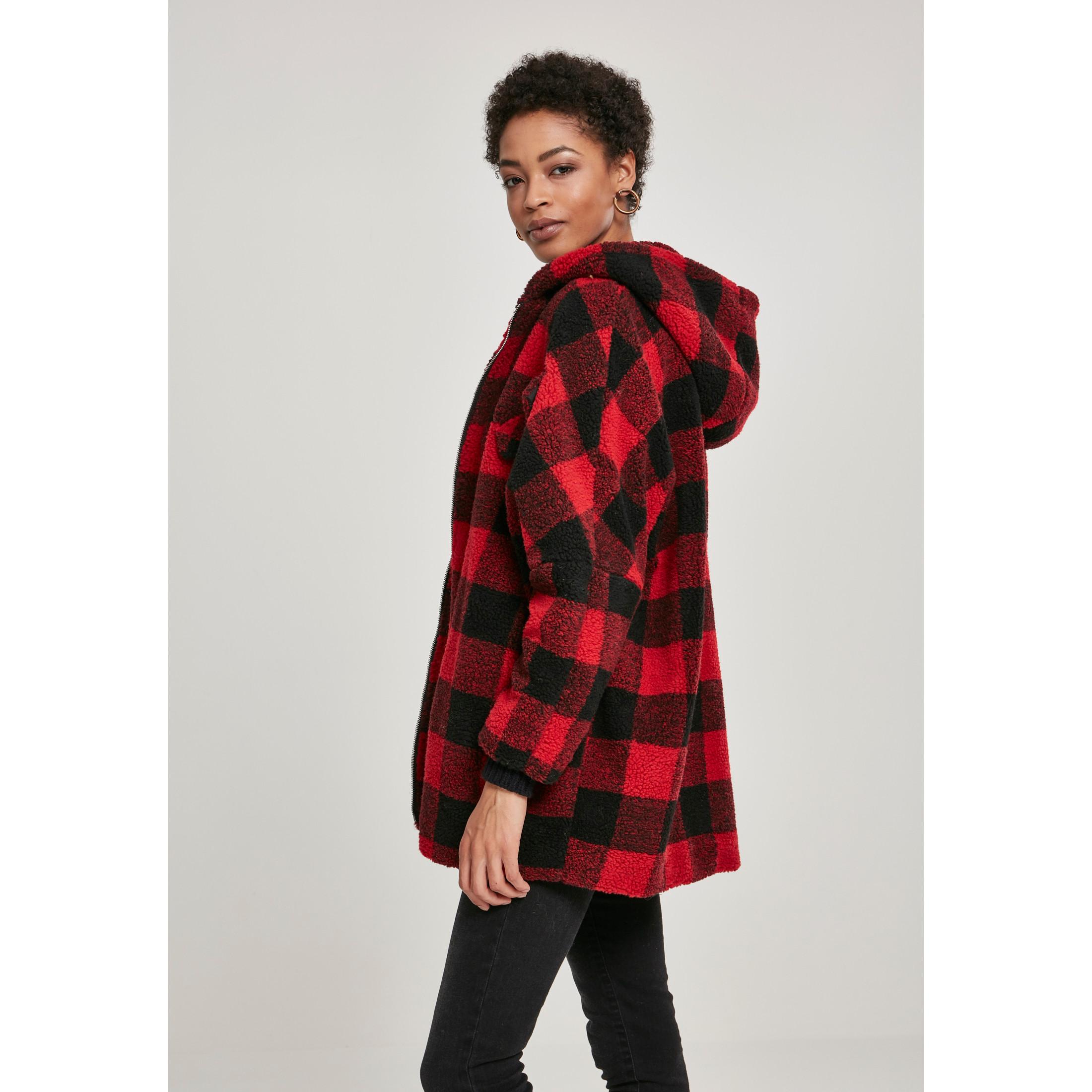 URBAN CLASSICS Karo Parka mit Kapuze  