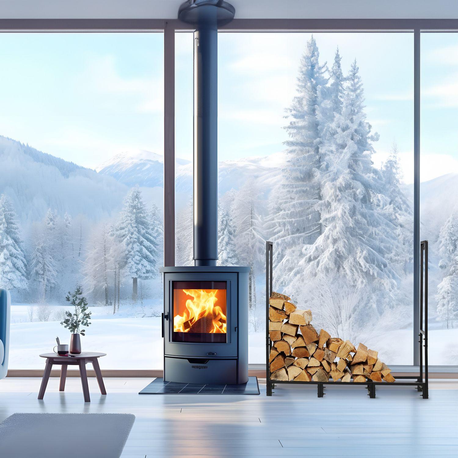 B2X Porta legna XL dentro e fuori  