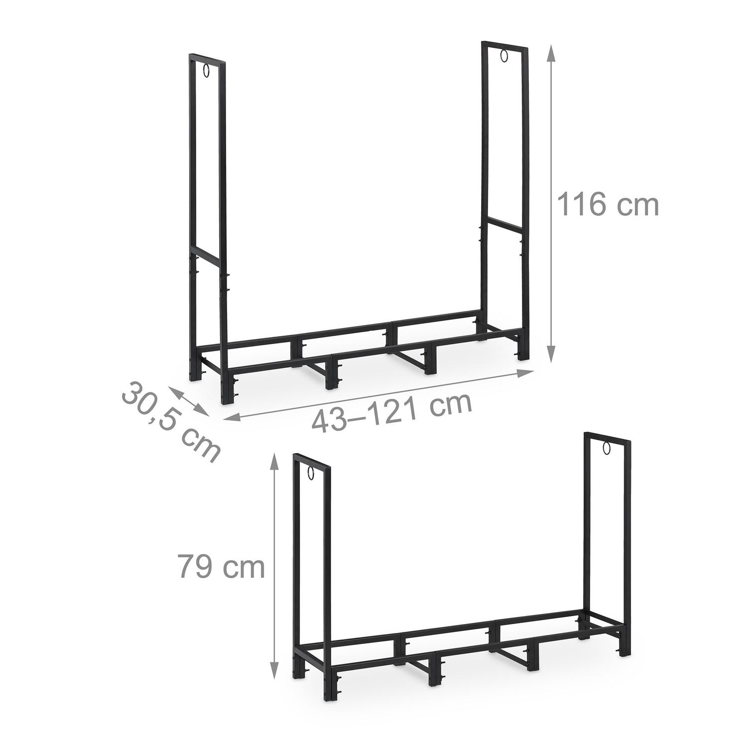 B2X Porta legna XL dentro e fuori  