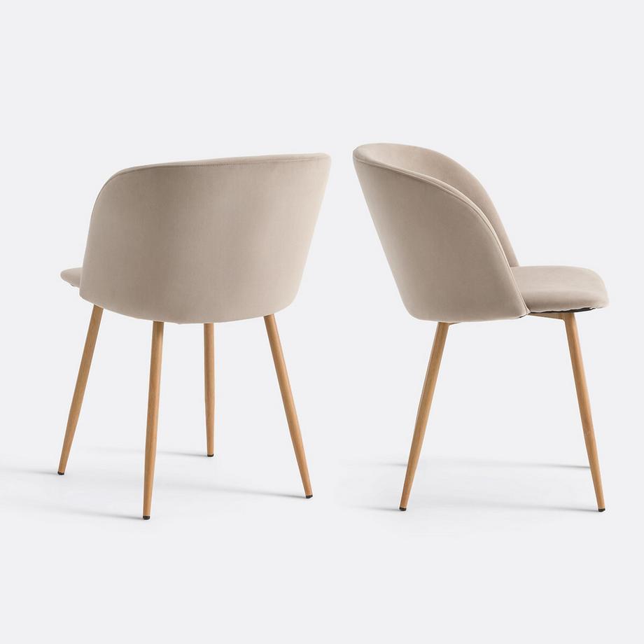 La Redoute Intérieurs 2er-Set Esszimmerstühle Lavergne  