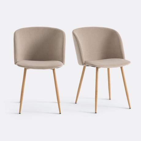 La Redoute Intérieurs 2er-Set Esszimmerstühle Lavergne  
