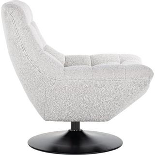 mutoni Chaise pivotante Richelle blanc noir  