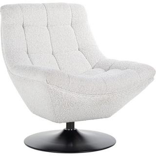 mutoni Chaise pivotante Richelle blanc noir  