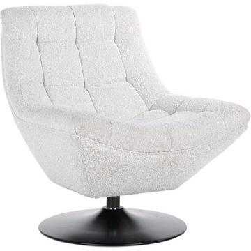 Chaise pivotante Richelle blanc noir