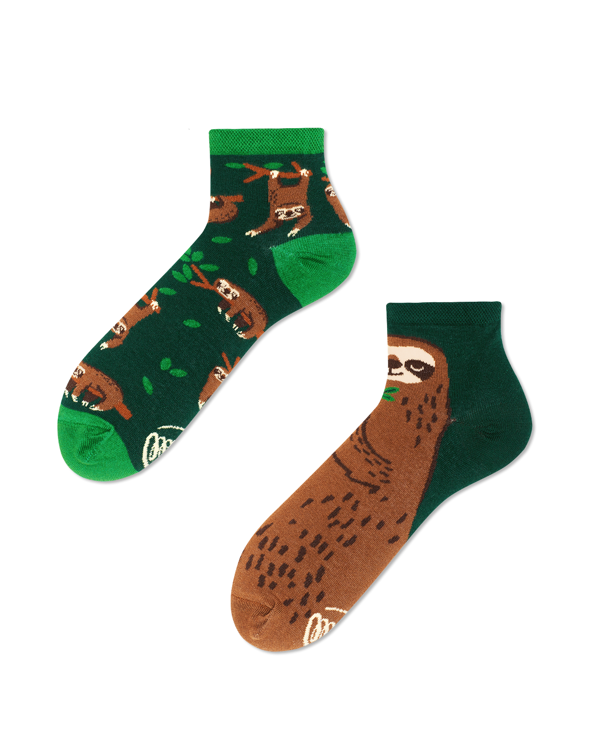 Many Mornings  Sloth Life Quartersocks - Many Mornings 