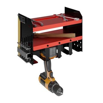 Portautensili da parete per 4 cacciaviti a batteria