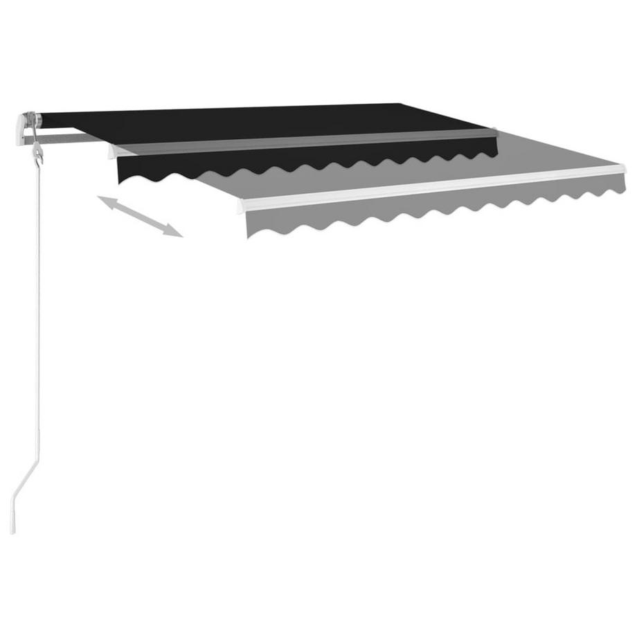 VidaXL Auvent rétractable tissu  