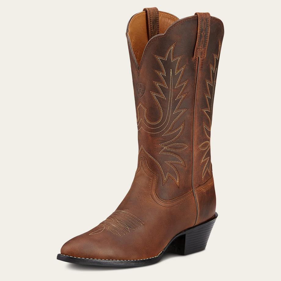 Ariat Heritage R Toe Stivali Western in Pelle  