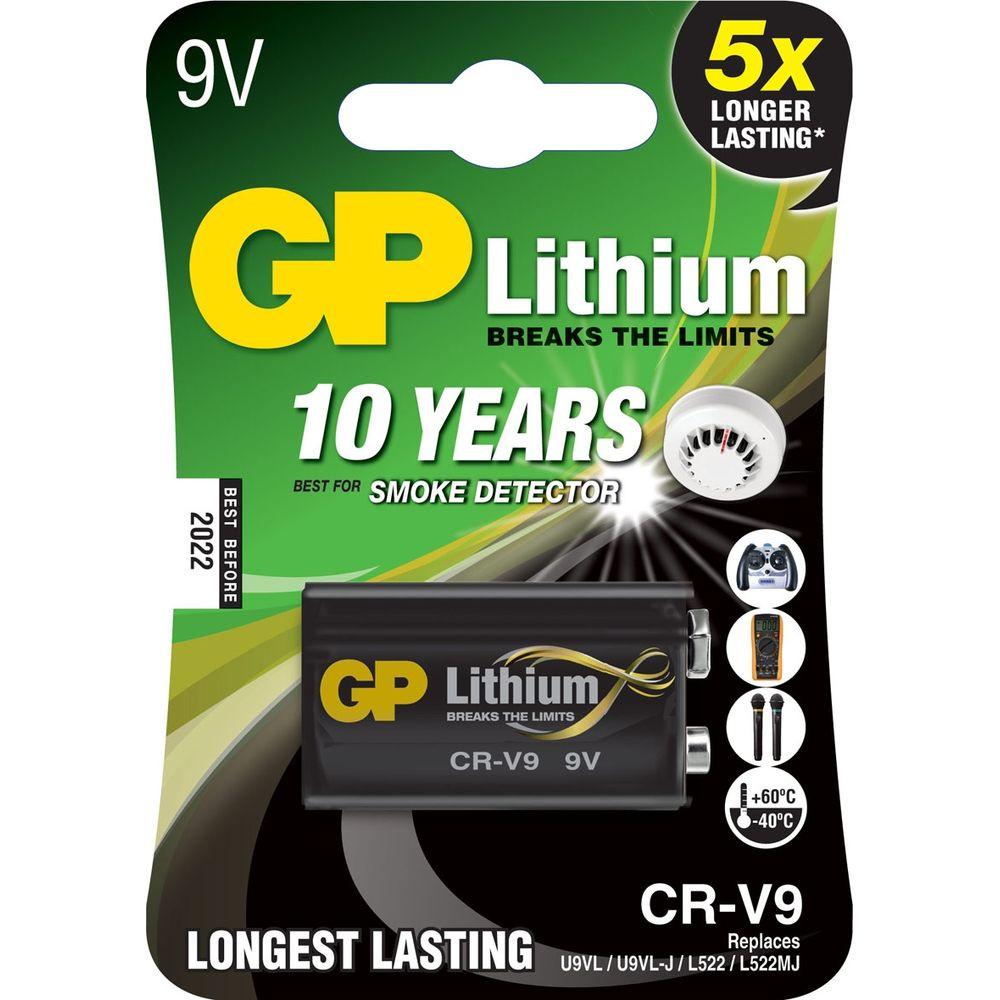 GP Batteries  Lithium 9 V (CR-V9) 
