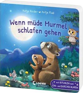 Wenn müde Murmel schlafen gehen Reider, Katja; Loewe Vorlesebücher (Hrsg.); Flad, Antje (Illustrationen) Copertina rigida 