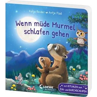 Wenn müde Murmel schlafen gehen Reider, Katja; Loewe Vorlesebücher (Hrsg.); Flad, Antje (Illustrationen) Copertina rigida 