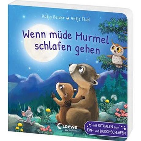 Wenn müde Murmel schlafen gehen Reider, Katja; Loewe Vorlesebücher (Hrsg.); Flad, Antje (Illustrationen) Copertina rigida 