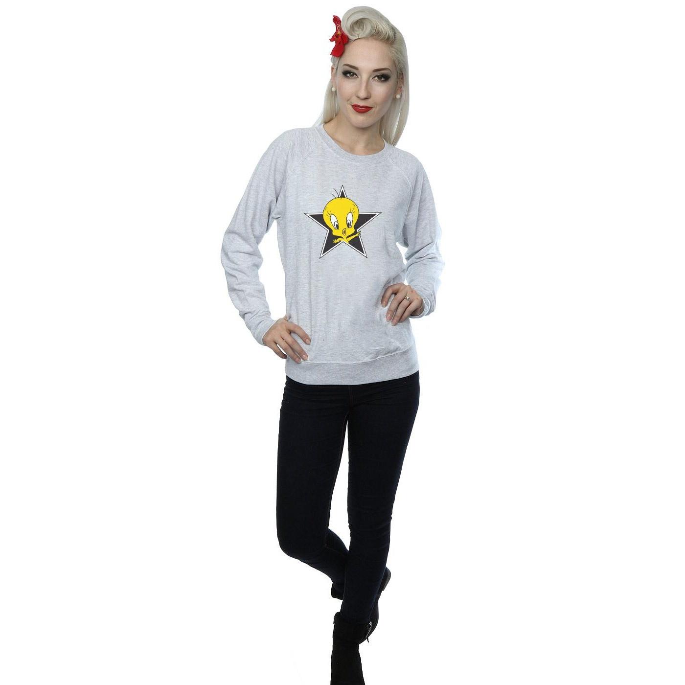 LOONEY TUNES  Tweety Pie Star Sweatshirt 