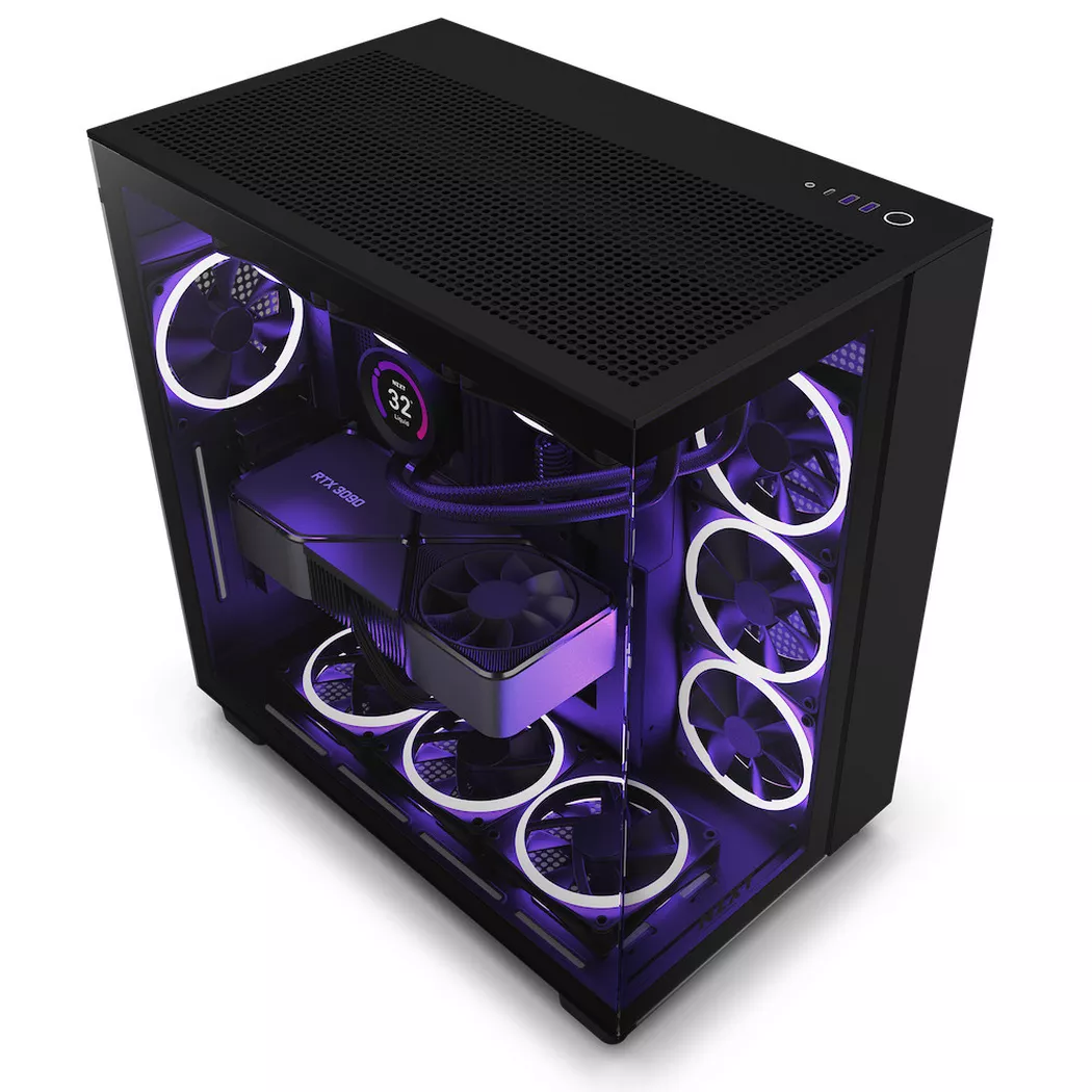 NZXT – PC-Gehäuse H9 Flow, Schwarz