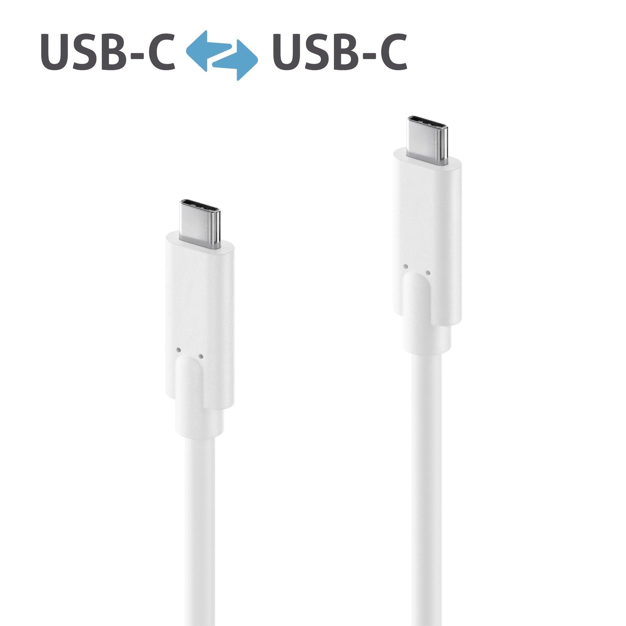 PureLink  IS2510-015 câble USB 1,5 m USB 3.2 Gen 2 (3.1 Gen 2) USB C Blanc 