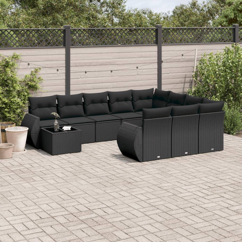 VidaXL set divano da giardino Polirattan  