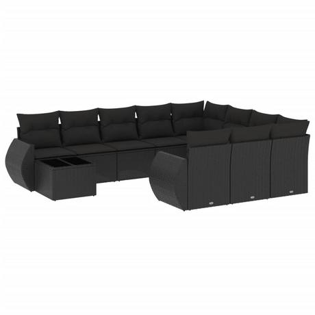 VidaXL set divano da giardino Polirattan  