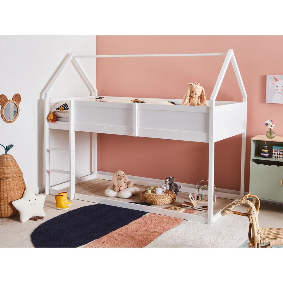 Beliani Letto a mezza altezza en Legno di pino Scandinavo DIENNE  