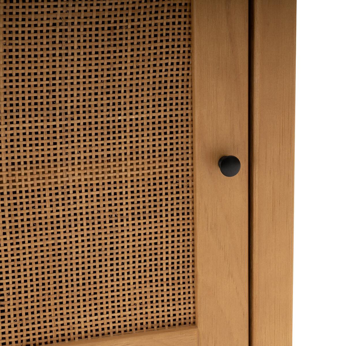 La Redoute Intérieurs Nachttisch Gabin mit 1 Schublade und Rattantür  