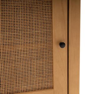 La Redoute Intérieurs Nachttisch Gabin mit 1 Schublade und Rattantür  