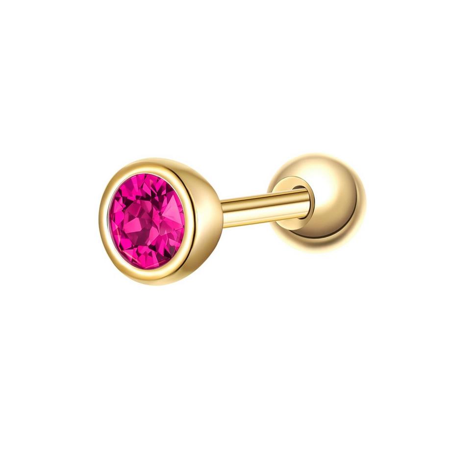 Piercing Geburtsstein Sterling Silber Zirkonia