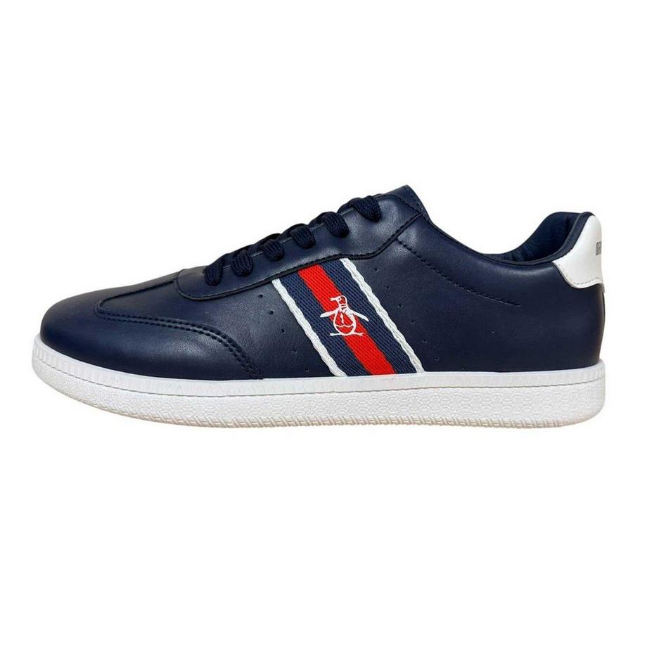 Original Penguin Flache Sneaker mit Streifendetail  