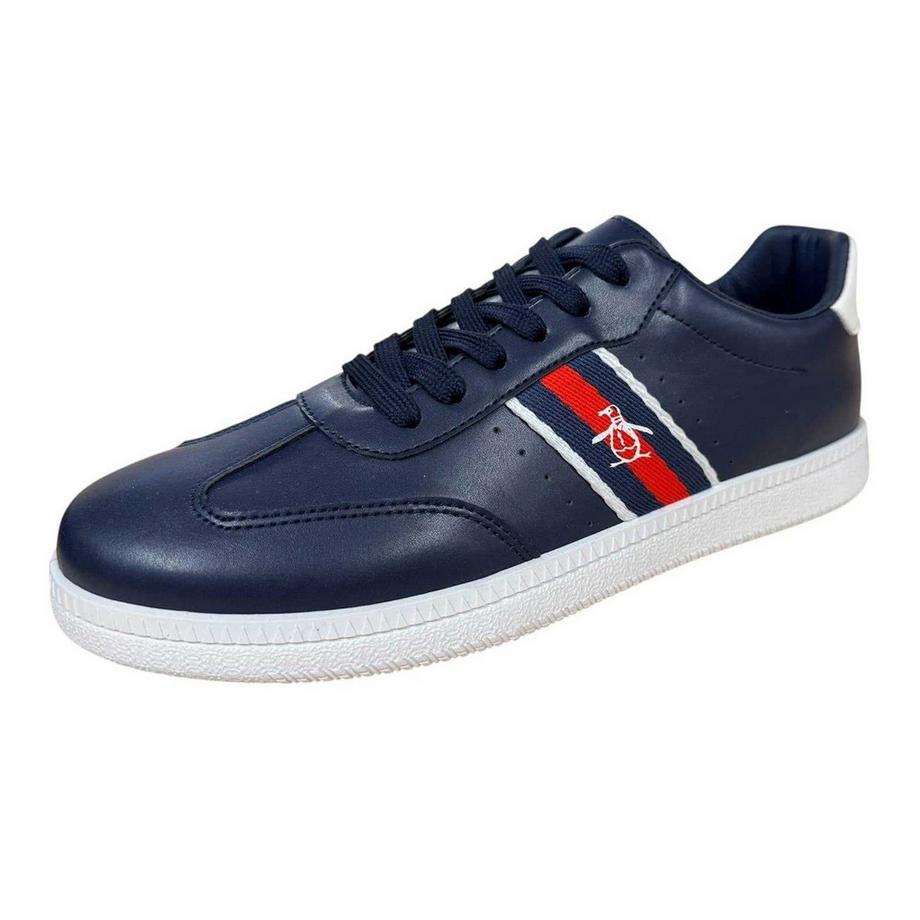 Original Penguin Flache Sneaker mit Streifendetail  