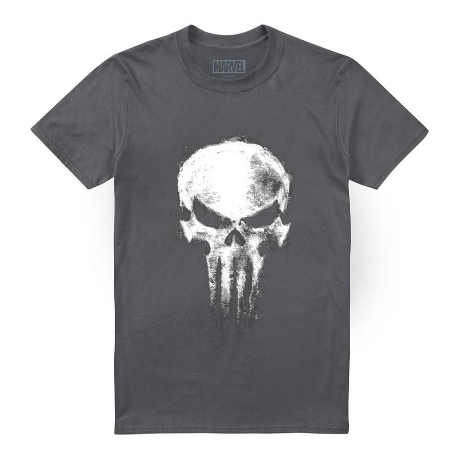 T-ShirtMotif Punisher Motiftyle Crâne Born Again