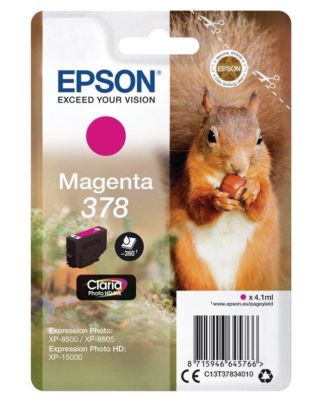 EPSON  EPSON Tintenpatrone 378 magenta T378340 XP-8500/8505/15000 360 Seiten 