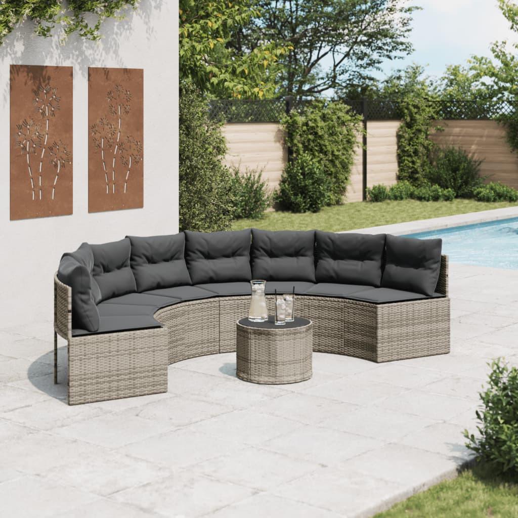 VidaXL Canapé de jardin rotin synthétique  