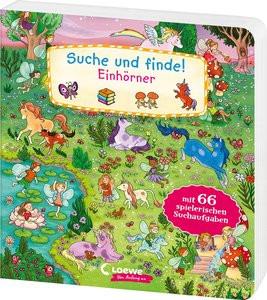 Suche und finde! Einhörner Loewe Wimmelbücher (Hrsg.); Metzen, Isabelle (Illustrationen); Bartl, Ulla (Illustrationen) Copertina rigida 