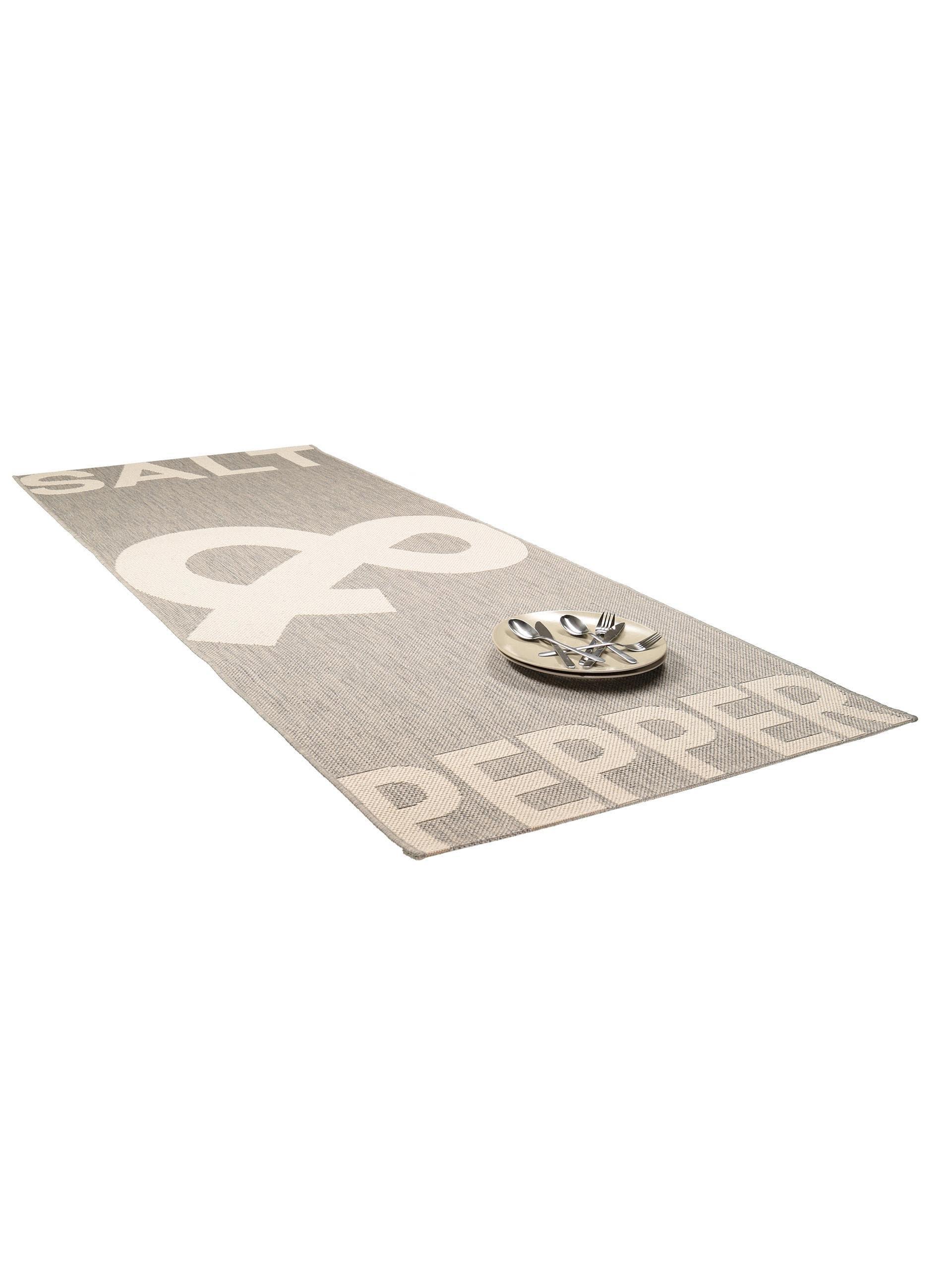 Benuta Tapis de couloir cuisine Kitchen Gris  