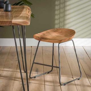 mutoni Tabouret assise en bois Ergo  