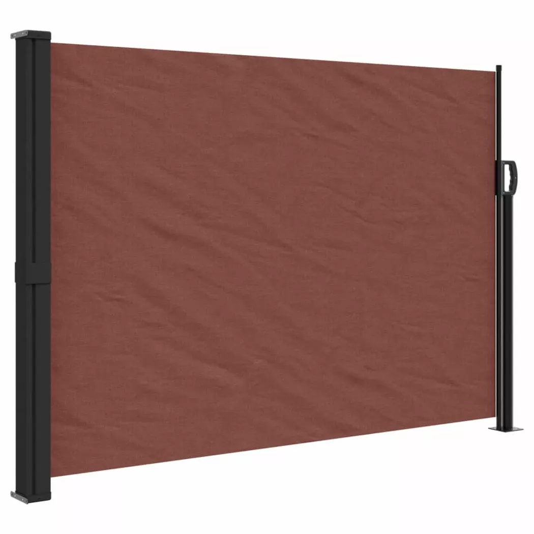 Tenda Da Sole Laterale Retrattile Marrone 140x600 Cm - Vidaxl