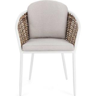 mutoni Fauteuil de jardin Maribela blanc  