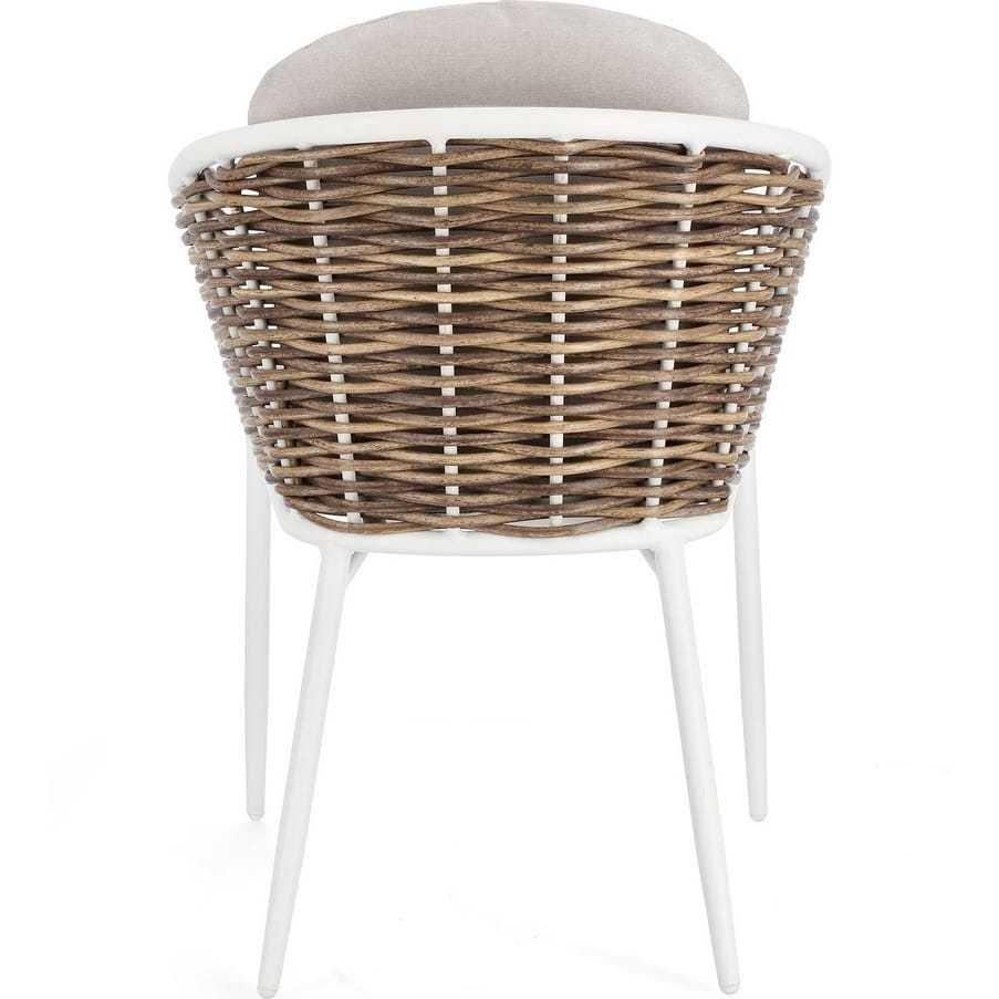 mutoni Fauteuil de jardin Maribela blanc  