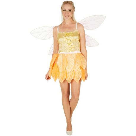 Tectake  Costume de fée des feuilles Fleurs d’or pour femme 