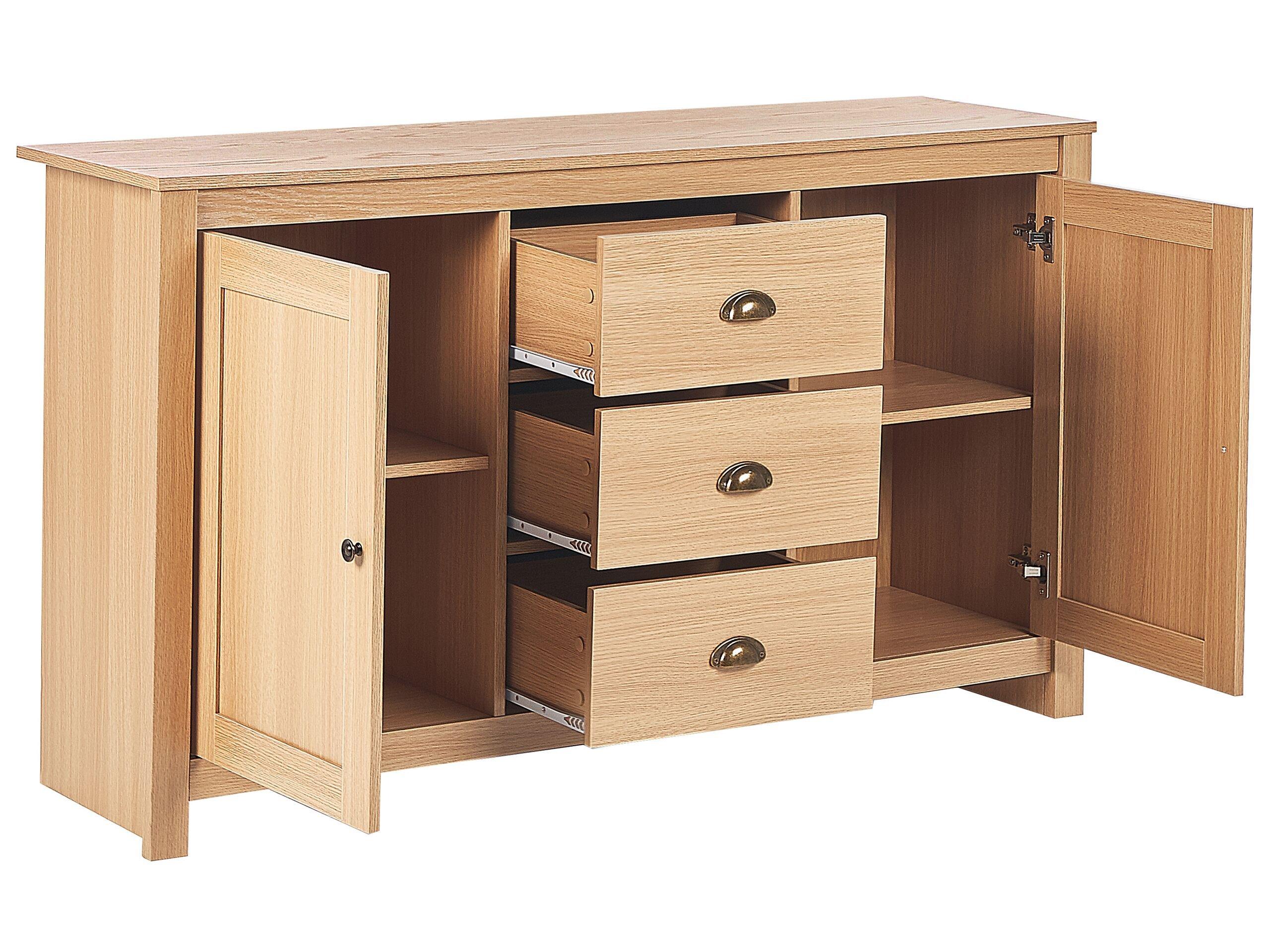 Beliani Sideboard mit 2 Türen aus Faserplatte Retro LANSIN  