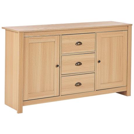 Beliani Sideboard mit 2 Türen aus Faserplatte Retro LANSIN  