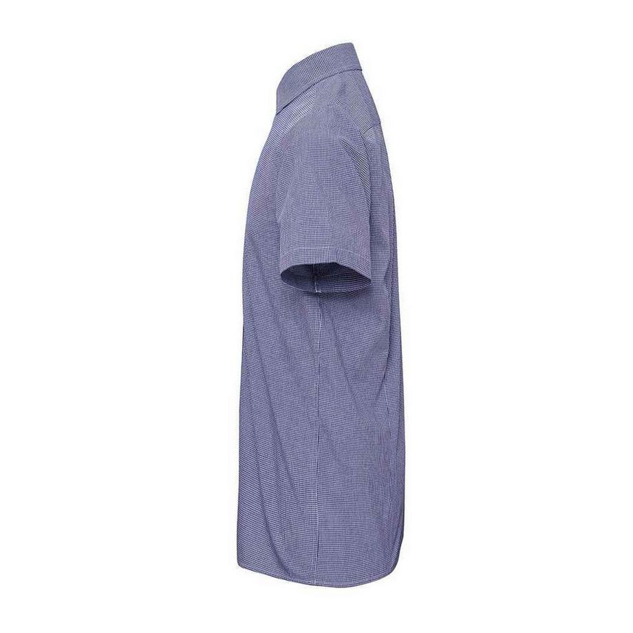 PREMIER Kurzärmliges Slim Fit Popeline Karoshirt  