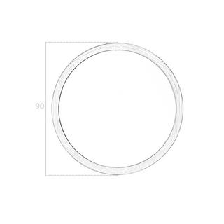 ANGEL CERDA Specchio da parete rotondo noce  