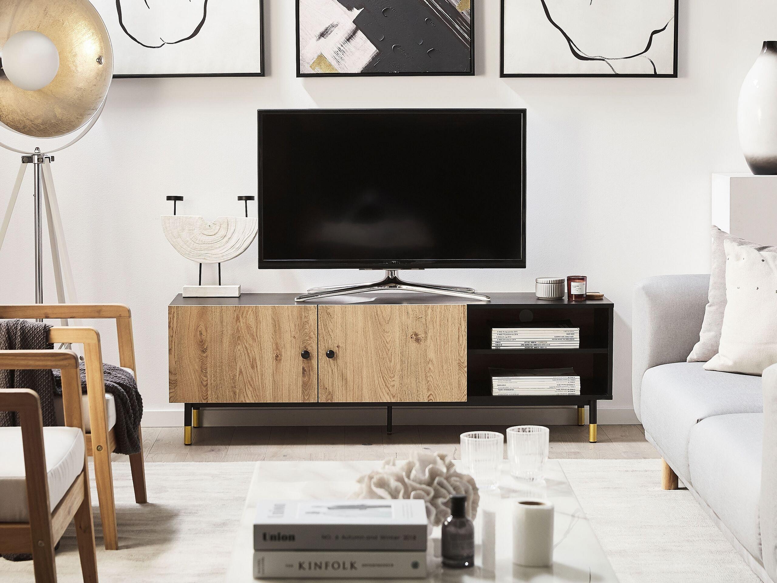 Beliani TV-Möbel aus Faserplatte Retro ABILEN  