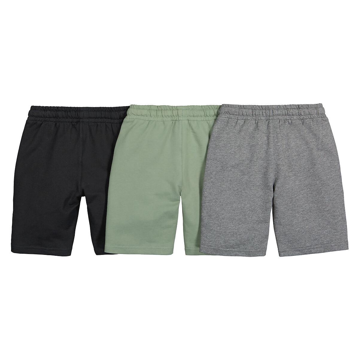 La Redoute Collections  3er-Pack Bermudas aus Sweatware 