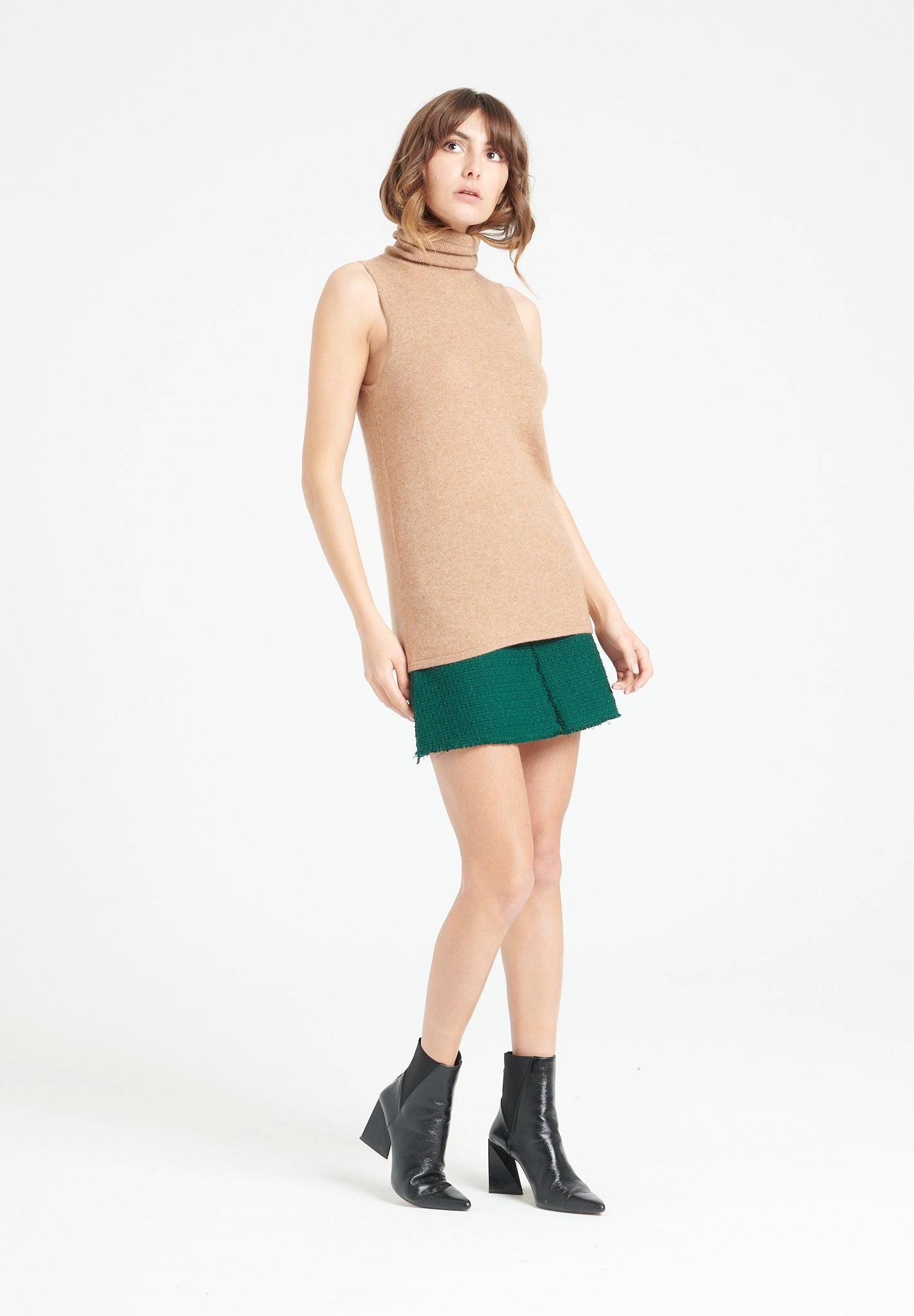 Studio Cashmere8 LILLY 13 Ärmelloser Rollkragenpullover  