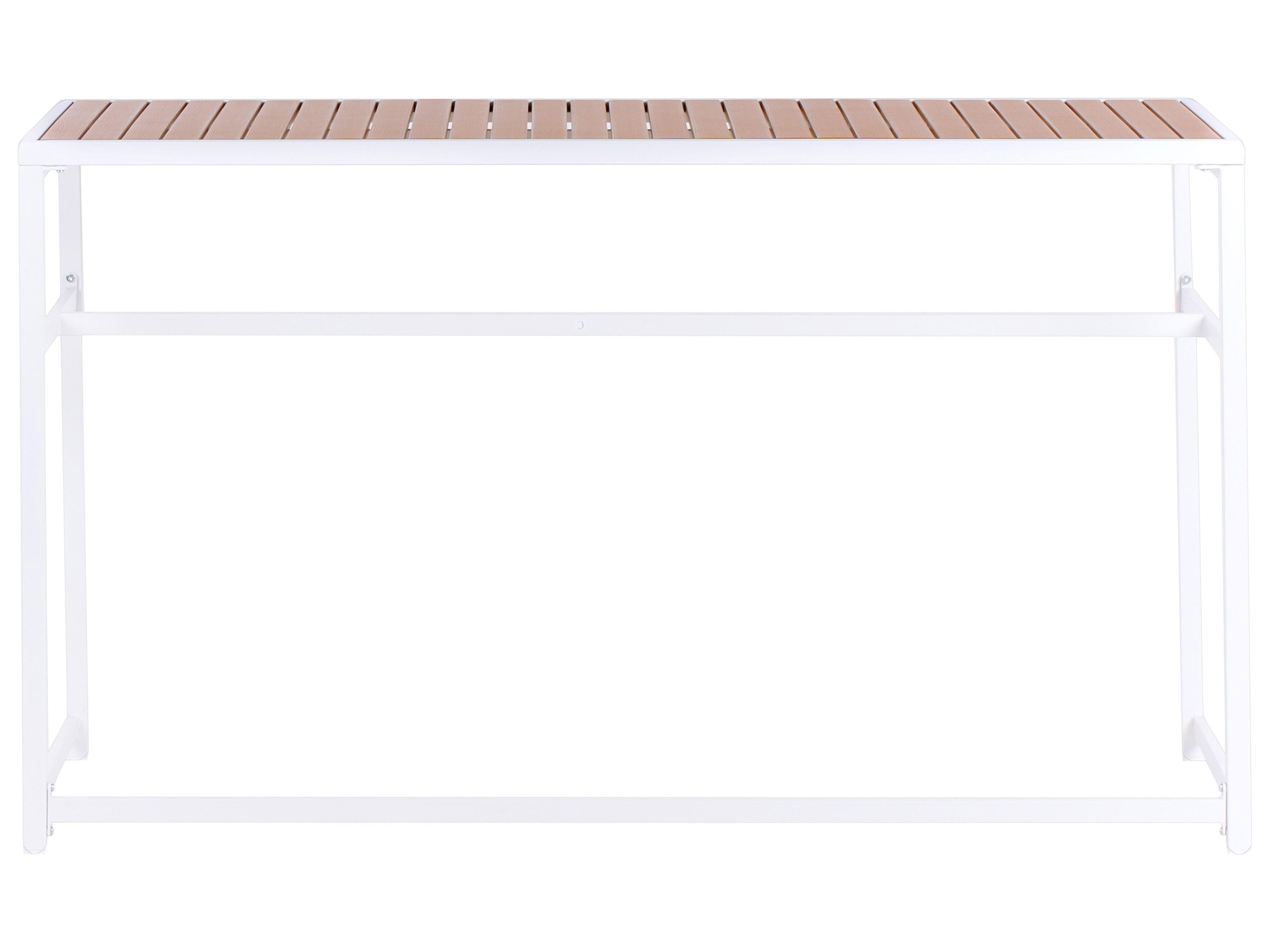 Beliani Gartentisch aus Stahl Modern AVETRANA  