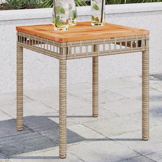 VidaXL Table de jardin rotin synthétique  